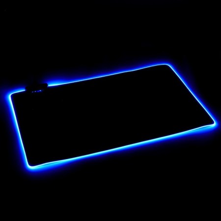 Mouse mat, 60x35x0.3 cm, with backlight RGB, USB, black-4