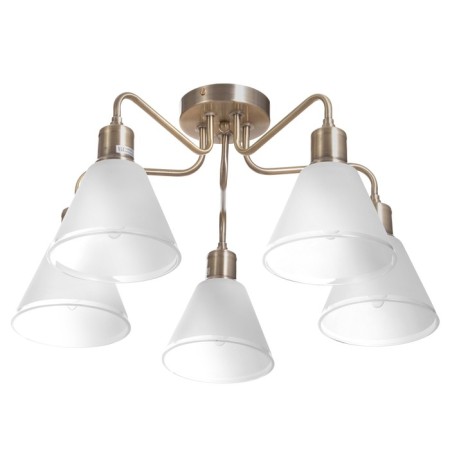 Lucy chandelier 5x60W E27 Antique bronze 60x60x29cm