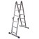 Enkor 69679 staircase, telescopic, aluminum, 4 x 5 steps