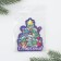 Happy New Year magnet, 6 x 7.8 cm