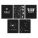 Notebook 48l Total Black. Not, regional design cards, stencil Print, BLPS, 5V MIX