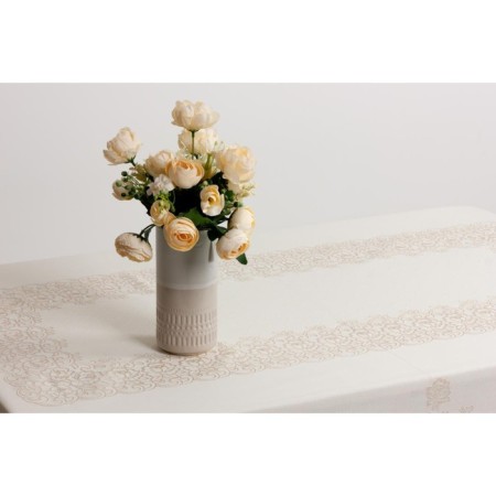 The tablecloth "openwork" Victoria, 140 x 200 cm, beige color-1