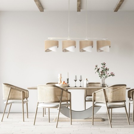 Suspended lamp TK Lighting Marlon 4828, E27, 4x40W, 940x200 mm, white color-3