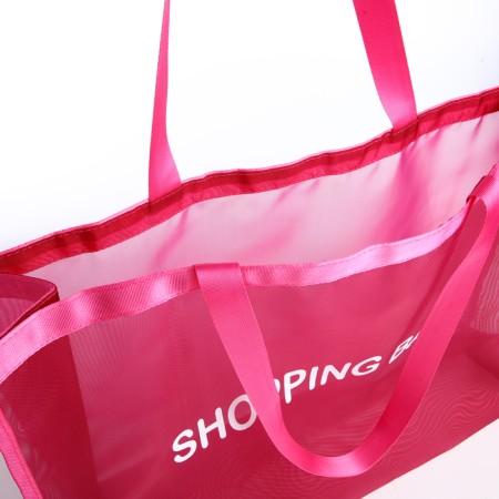Household bag without fastening, raspberry color-2