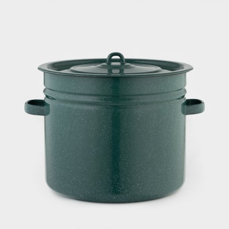 Enameled tank, 20 l, induction, green color
