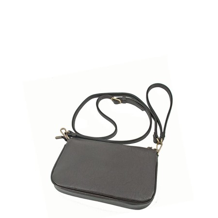 Cross-Body bag, lightning department, dark brown color 16x25x3cm-2
