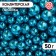Confectionery sprinkling "different sizes", balls, light blue, 50 g