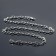 Carabin chain l = 45 cm (set 5 pcs.) 7 × 5 × 1 mm, cm-1935, silver color