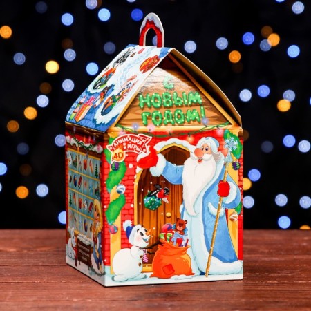 Gift box "Mishkina Dreams", house 12 x 12 x 19 cm-3