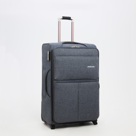 Big suitcase 28 ", lightning department, code castle, 3 wheels, 2 outer pockets, color gray color-1