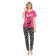 A set of T -shirts and trousers female, size XXS, raspberry color