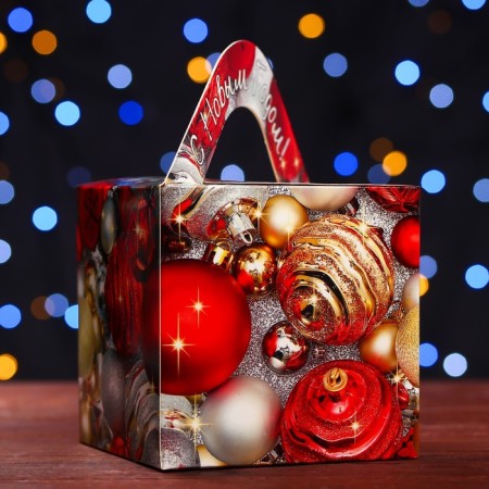 Gift box "Delight", a cube large 12 x 12x 12 cm