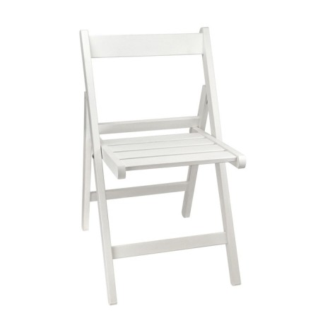 Folding chair, 780x530x395, white/array of birch-2