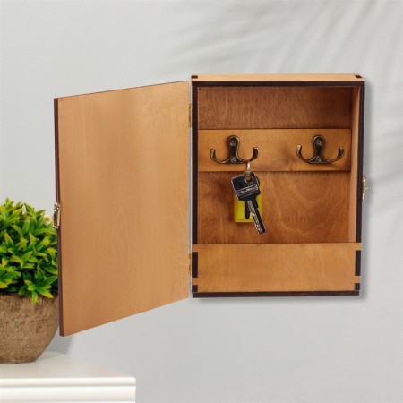 Key closed "House, dear house!" cat, window, 17x22x6 cm-2
