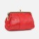 Cosmetic bag, 3 departments, outer pocket, red color