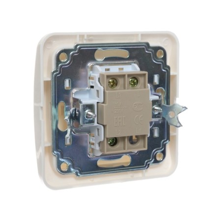 Luazon Lighting "Orion" switch, 10 A, 2 keys, hidden, white-2