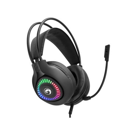 Marvo H8325 headphones, game, full -size, microphone, USB + 3.5 mm, 2 m, RGB, black-7