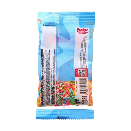 Confectionery sprinkling-spacecraft "S. Pudov", multi-colored, 10 g-1
