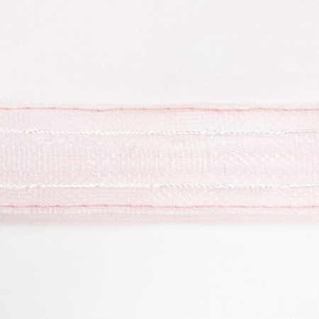 Organza curtain 290x260 cm, pink, 100% polyester-2