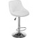 Baric stool Curt metal/eco -leather, chrome/white 45x50x84 cm