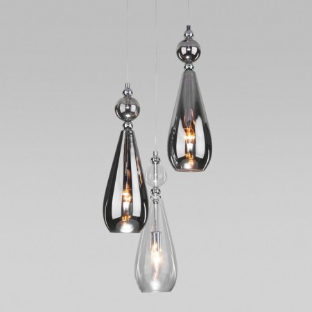Suspended lamp with iLario glass ceiling, 40W, E14, 31x31 cm