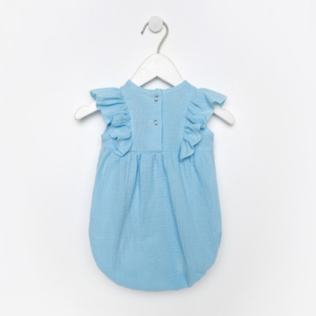 Body with ruffles crumb I am "Muslin", height 80-86 cm, blue color-5