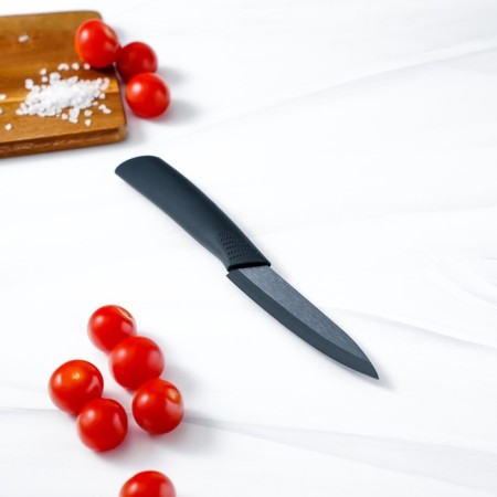 Knot Kitchen ceramic Magistro Black, Blade 9.5 cm, Soft-Touch pen, Black color-6