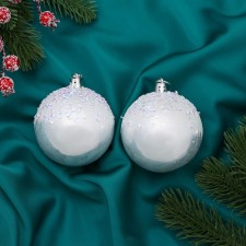 Set of balls plastic D-8 cm, 2 pcs 
