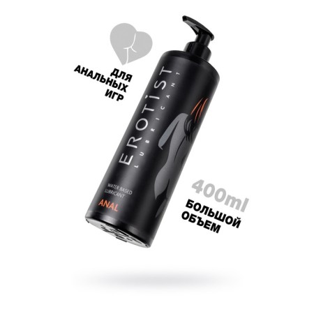Intimate gel-lubricant Erotist anal, water-based lubricant, anal, 400 ml