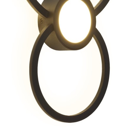 Wall lamp mantra mural, LED, 1440LM, 3000K, 430x40x260 mm, matte black color-1