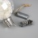 Fir -tree ball "White petals", batteries, 5 LED, glow warm white