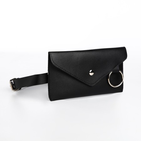 Gift set, waist bag, two covers for a passport, black color-1