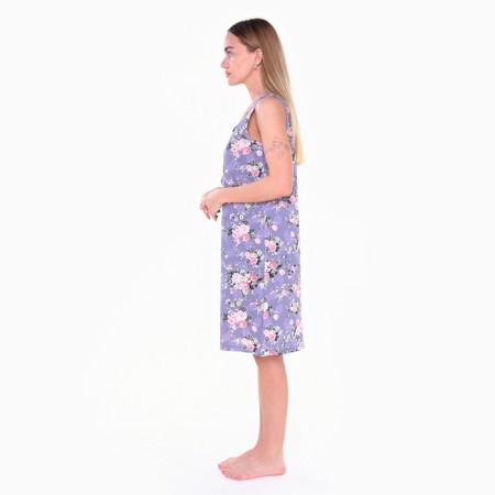 Women's bathrobe, light lilac color, size 44-1