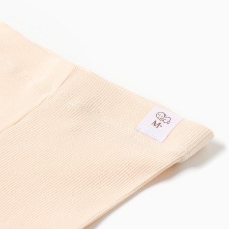 Kit for children's leggings Minaku: Basic Line Baby, milk/cream color, height 68-74-7
