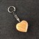 Trick "Heart", 3.5x3.5 cm, honey, onyx