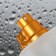 Glass bottle for perfume, with a spray, 30 ml, golden color