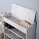 Shoe with a Malta box, 600 × 256 × 750 mm, color cement light