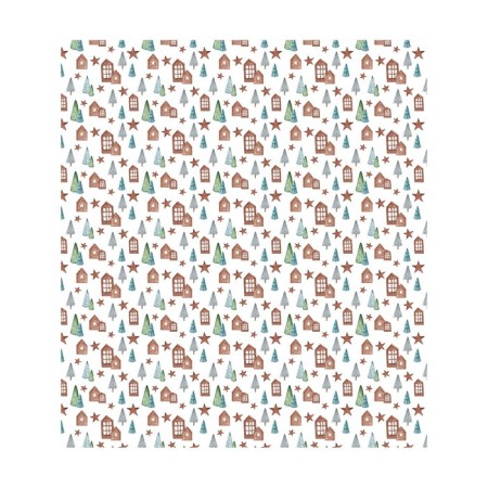 A set of napkins for setting the New Year Stars table, rectangular, size 32x46 cm, 4 pcs-1