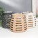 Ceramics candlestick for 1 candle "Lantern. Strips" inside gold Mix 11.5x11.5x11 cm