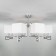 Alma chandelier, 8x40W E14, chromium color