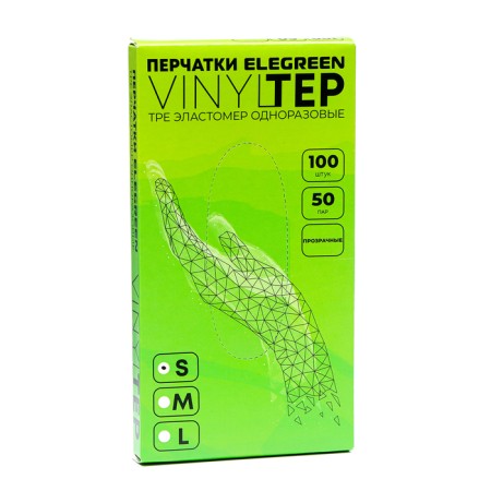 Disposable TPE gloves, 100 pcs size S-3
