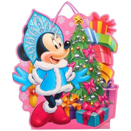 New Year. Gift package, 23x27x11.5 cm, packaging, Minnie Mouse-4