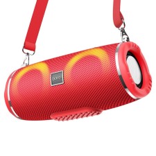 Portable column Hoco HC12, 10 W, VT 5.0, FM, AUX, 1200 mAh, red