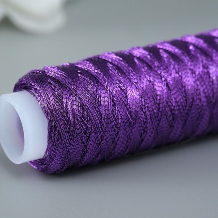 Lurex thread for creativity 200 ± 5 m, purple-2