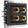 Acoustic socket WL08-AUDIOX4, black color
