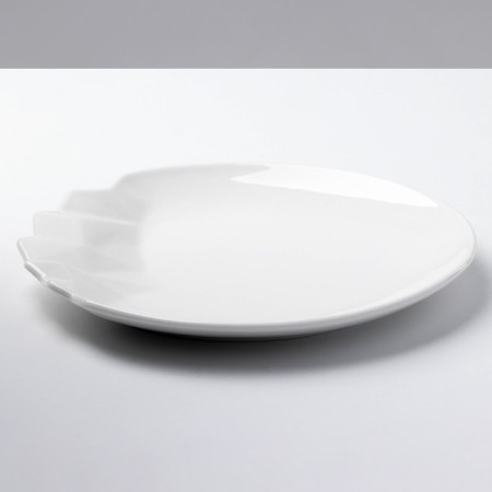 Ceramic Iceberg Ceramic plate, white, 17 cm, white color-3