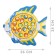 Fishing "Fish": 15 fish, 2 fishing rods, sound effects, works from batteries