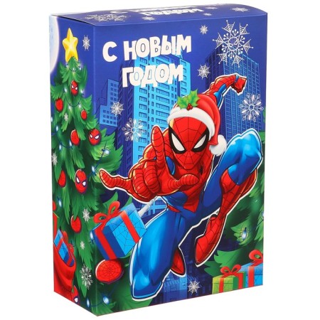 Gift box "New Year" 16x23x7.5 cm, Spider-Man-2