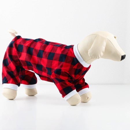 Komineson for animals Red-black in a cage, L (DS 39, Osh 36-38, OG 60-62)-1