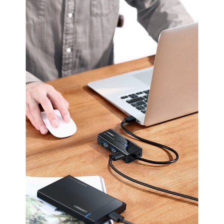 USB concentrator Ugreen 3 x USB 3.0, RJ45 (20265)-8
